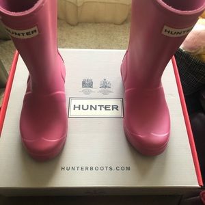 Hunter boots size 13 kids